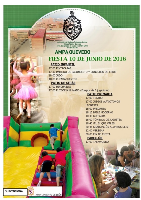 Cartel de las fiestas curso 2015-2016